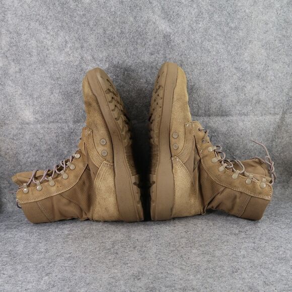 McRae Boots Mens 11.5 Combat Military Hot Weather Tactical Leather Vibram Brown - Picture 11 of 16